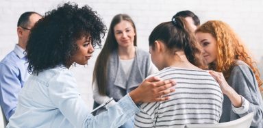 A recovery therapy group.